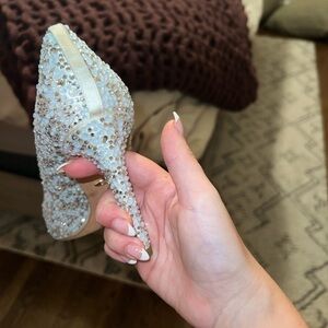 Elegant Crystal-Embellished Women's Heels